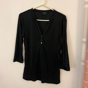 Banana Republic black blouse szM NWOT